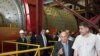 Armenia - Prime Minister Tigran Sarkisian (R) and Maxim Hakobian, CEO of the Zangezur Copper-Molybdenum Combine, visit the company's ore-processing plant in Syunik, 10Sep2011.