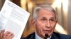 Consilierul principal al președintelui Biden pentru sănătate publică, Anthony Fauci 