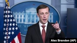 Джейк Салливан – советник президента США по национальной безопасности проводит в Белом доме очередную регулярную встречу с журналистами (архив)