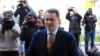 Поранешниот премир и лидер на ВМРО-ДПМНЕ, Никола Груевски, пред Кривичниот Суд во Скопје. Тој е еден од обвинетите за „насилствата во Општина Центар“.
