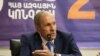 Armenia - Former President Levon Ter-Petrosian at a press conference in Yerevan, June 10, 2021.