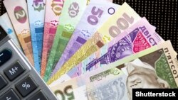 Ukraina milliy valyutasi. Illyustrativ surat.