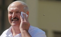 Олександр Лукашенко під час виступу перед прихильниками. Мінськ, 16 серпня 2020 року