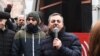 Представитель Верховного органа АРФ «Дашнакцутюн» Ишхан Сагателян во время митинга на Площади Республики в Ереване, 22 декабря 2020 г.