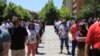 Kosovo: A veterans of KLA protest against indictments for Hashim Thaci and Kadri Veseli for war crimes 