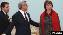 Հայաստան - Նախագահ Սերժ Սարգսյանի եւ ԵՄ արտաքին քաղաքականության հարցերով բարձր ներկայացուցիչ Քեթրին Էշթոնի հանդիպումը Երեւանում, արխիվ, 16-ը նոյեմբերի, 2011թ․
