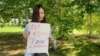 Kazakhstan - Kamila Shokhanova protest