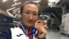 Aisuluu Tynybekova Bronze medalist of women free style wrestling world championships - Paris. France. 23.08.2017