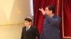 Türkmenistanyň prezidenti Gurbanguly Berdimuhamedow we onuň agtygy Kerimguly.