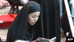 Roxana Saberi in Tehran in a 2004 photo