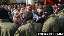 Belarus protetçileri. Minsk, 12-nji sentýabr, 2020