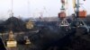 Уголь из ЮАР в порту Одессы. Декабрь 2015 года