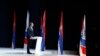 Milenko Jovanov: Srbija treba da nastavi da vodi politiku koja je značila stabilnost, a ne da se vraća u period kada su DOS i bivši režim bili na vlasti (na fotografiji: Aleksandar Vučić na skupu Srpske napredne stranke u Beogradu, 2016.)
