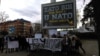 Od samita NATO-a u Talinu, sedam godina BiH na putu ka NATO tapka u mjestu: anti NATO protest u Banjaluci u decembru 2016.