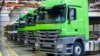 "Daimler" компаниясынын жүк ташуучу унаалары.