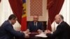 Președintele Igor Dodon, tot el și liderul informal al PSRM, și democrații Pavel Filip și Andrian Candu, șeful guvernului, respectiv, președintele legislativului