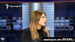 Զարուհի Փոստանջյանը «Ազատության» ստուդիայում, արխիվ: