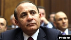 Armenia - Prime Minister Hovik Abrahamian attends a parliament session in Yerevan, 30Apr2014.