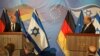 Olaf Scholz és Naftali Bennett közös sajtótájékoztatója Jeruzsálemben 2022. március 2-án