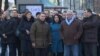 Илустрација - Лидерот на ВМРО-ДПМНЕ Никола Груевски со сопартијци оди на протест пред Кривичниот суд