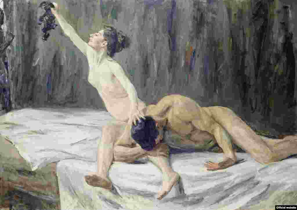 Max Liebermann, (1847–1935), Samson and Delilah, 1902.