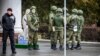 Crimea - Armed Russian soldier at Simferopol airport, 28Feb2014