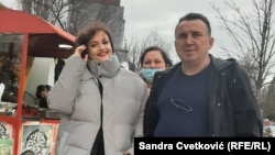 Mila Mihajlović sa roditeljima