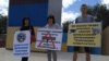 Митинг сотрудников и студентов ДонГТУ в Лисичанске