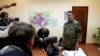 Гражданин России Игорь Гиркин в захваченном здании СБУ Славянска, 27 апреля 2014 года