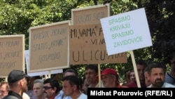 Sa jednog od protesta radnika Krivaje još 2010. godine