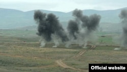 Nagorno-Karabakh - Karabakh Armenian forces hold military exercises.