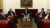 Во Кабинетот на претседателот Ѓорге Иванов се одржа средба на која присуствуваа Заев, Џафери, Груевски и Ахмети