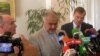 Сопредседатели Минской группы ОБСЕ во время пресс-конференции в Баку - 6 октября, 2009 г.