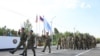 U.S. and Armenian troops during a ceremony in Yerevan held for the opening of the Eagle Partner 2025 joint military exercise in Armenia, August 12, 2025.