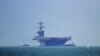 Portavionul Carl Vinson cu propulsie nucleară din clasa Nimitz al Marinei SUA.