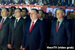 Скрыншот з афіцыйнага адкрцьця выставы MILEX-2025. Крыніца: ВоенТВ