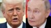 Комбинированное фото – президент РФ и США Владимир Путин (справа) и Дональд Трамп