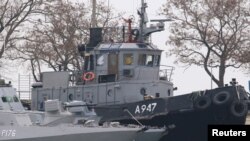 Украинанын Орусия Керч портуна жеткирген кемелери. 26-ноябрь, 2018-жыл.