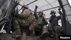 Украинские военные на учениях в Запорожской области, 26 января 2025 года
