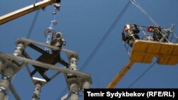 Кыргызстандын электр тармактары. Иллюстрациялык сүрөт.