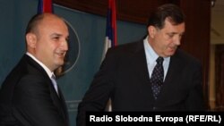 Aleksandar Džombić i Milorad Dodik, 23. novembar 2010. Foto: Erduan Katana