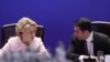 Armenia - Armenian parliament speaker Alen Simonian and his Russian counterpart Valentina Matvienko attend the 10th Russian-Armenian Interregional Forum, Yerevan, June 6, 2025.