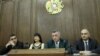 Armenia - The parliamentary leaders of the four main opposition parties at a joint news conference, Yerevan, 10Jun2014.