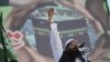 Hafiz Saeed, head Jamat ud Dawa during a rally to support Saudi Arabia in its ongoing military campaign in Yemen in Islamabad on April 9.