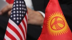 АКШнын жана Кыргызстандын желеги. (Архивдик сүрөт)