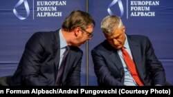 Aleksandar Vučić i Hašim Tači u Alpbahu, ilustrativna fotografija