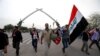هواداران مقتدی صدر در حال ترک منطقه سبز بغداد