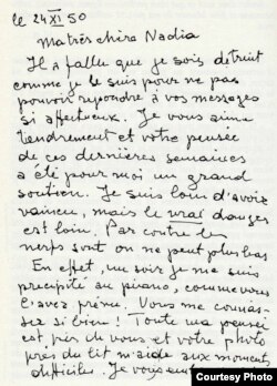Dinu Lipatti și o scrisoare adresată Nadiei Boulanger în 1950