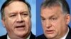 Mike Pompeo (solda) və Victor Orban