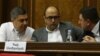 Слева направо: Артур Ванецян, Айк Мамиджанян, Тигран Абраамян (архив)